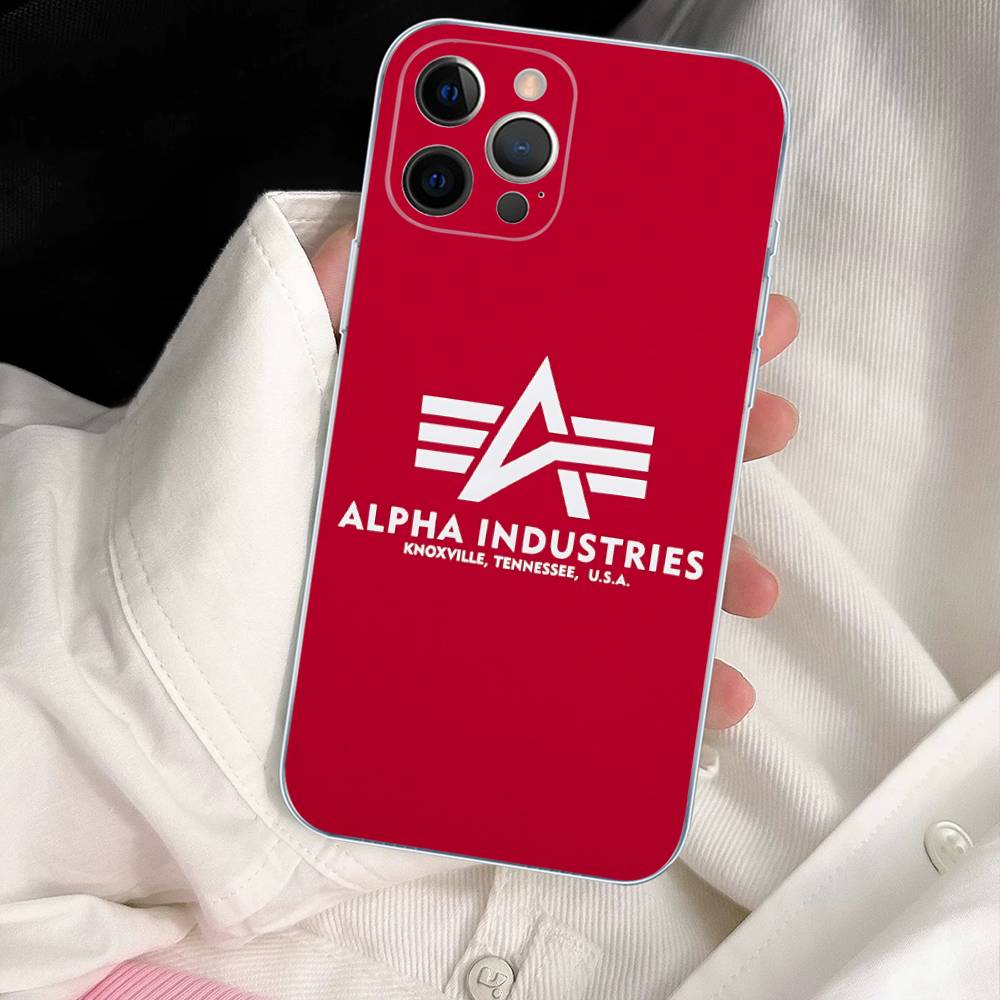 Jacket Alpha Industries Phone Case For IPhone 17 16 15 Plus 14 13 Mini 12 11 Pro Max Soft Shell Cover