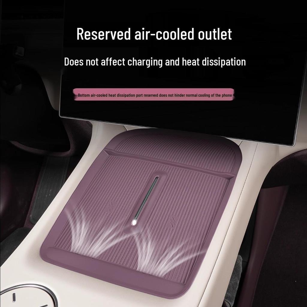 YU7 Wireless Charging Pad: Non-Slip, Anti-Vibration, Noise-Reducing Silicone Protective Mat.