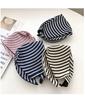 Summer Empty Top Sun Hat Hair Clip Women Fashion Striped Foldable Suncreen Visor Outdoor Traveling Beach UV Protection Cap