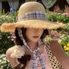 Summer Big Brim Woven Lafite Straw Hat Women's Summer Seaside Vacation Sun Hat Beach Sunscreen Sun Hat Tide