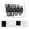 Wind-Proof Socket Set, Hot-Treated, 6.35mm Hexagonal Side-by-Side, 5-13mm Thread Size