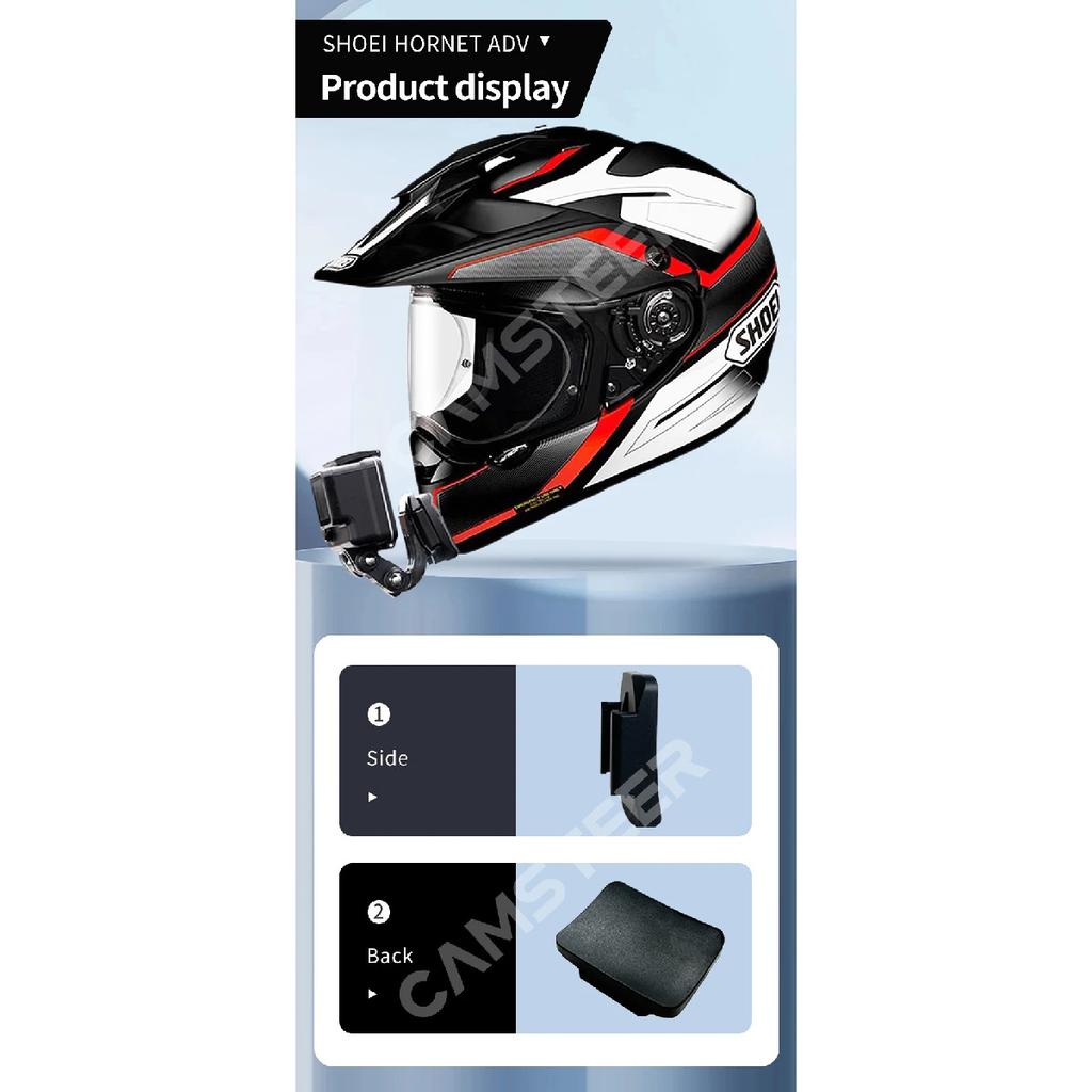for Shoei Hornet ADV / X2 Helmet Custom Aluminium Chin Mount for GoPro13 12 11 DJI Action5pro 4 3 Insta360 X4 X3 Ace pro Camera