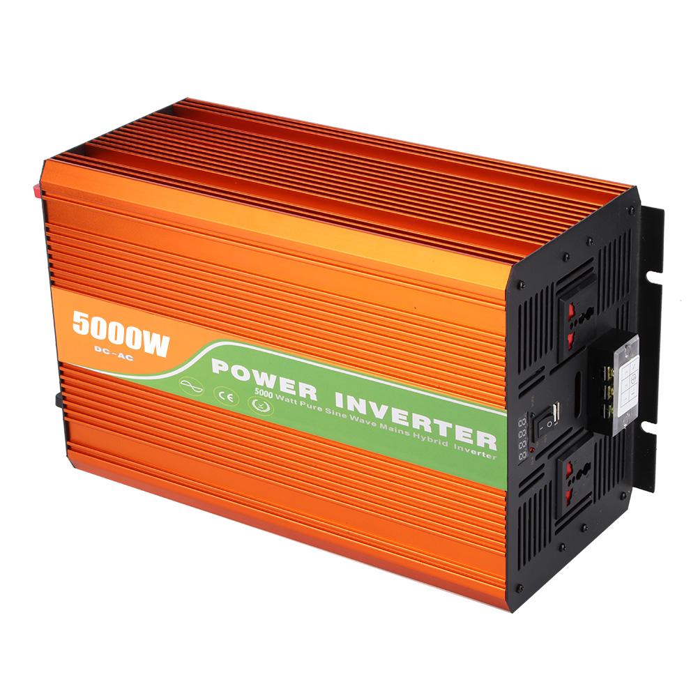 5000W High Frequency Pure Sine Wave Power Inverter Car Solar Inverter Output Voltage 220V