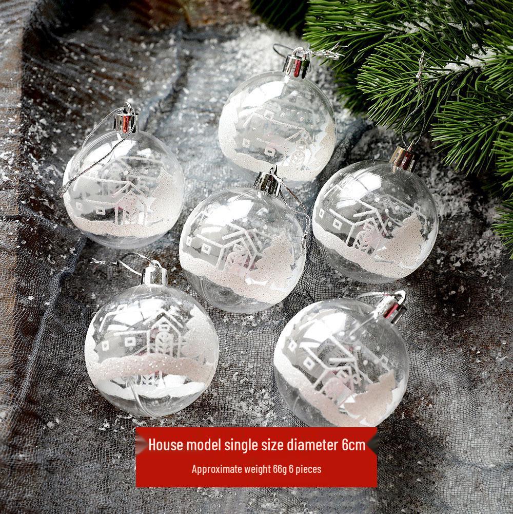 Christmas Tree Ornament Set: Nine Painted Macaron Candy Color Irregular Balls