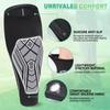 1 Pair Soccer Shin Guards For Kids Youth Adult, Calf Compression Sleeve With Shock-Absorbing Pads, Shin Guards For Running Sport