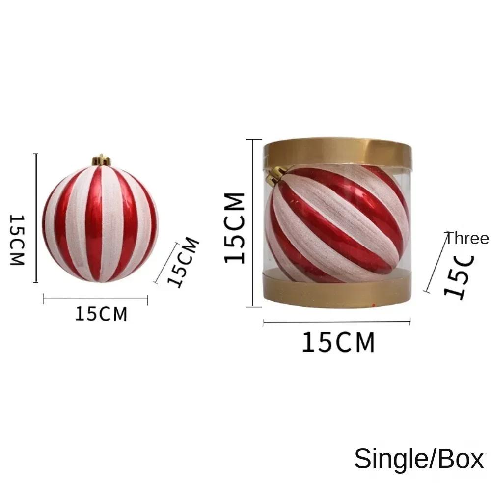 3/2/1Pcs Pumpkin Balls Christmas Tree Ornament Plastic DIY Crafts Painted Christmas Gifts Boxes Pendant Hanging Ornament