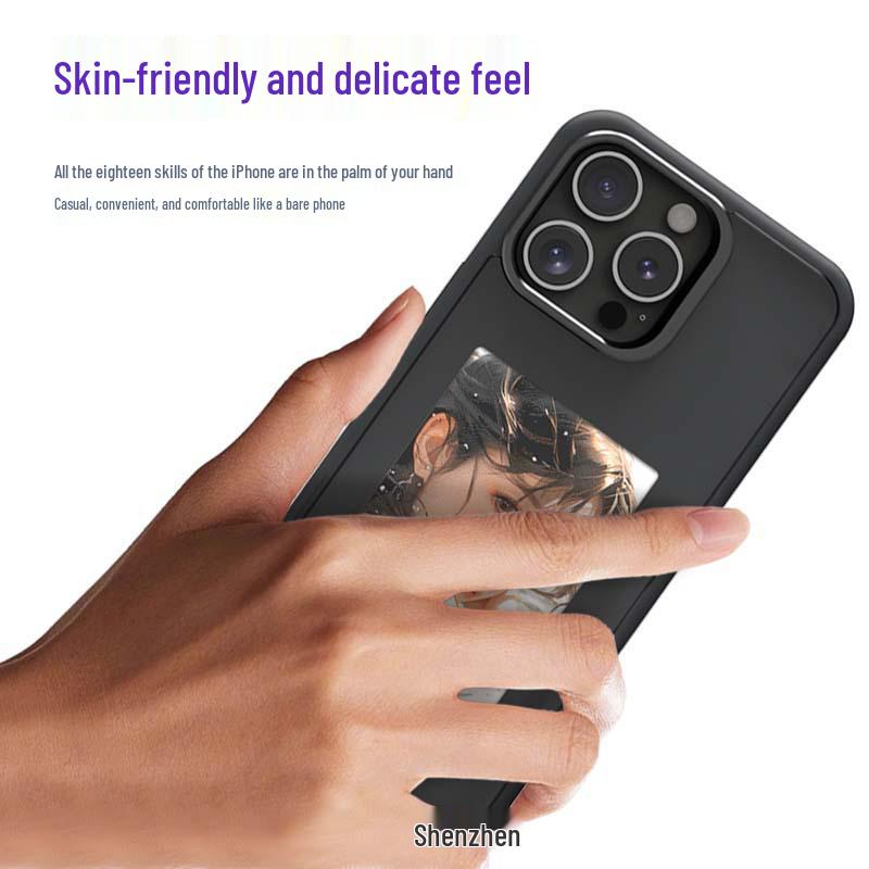Ultra HD 3.97-inch E-Ink DIY Protective Case for iPhone 13/14/15