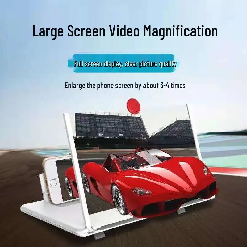 HD Screen Magnifier Phone Stand - Eye Protection for Watching TV & Videos