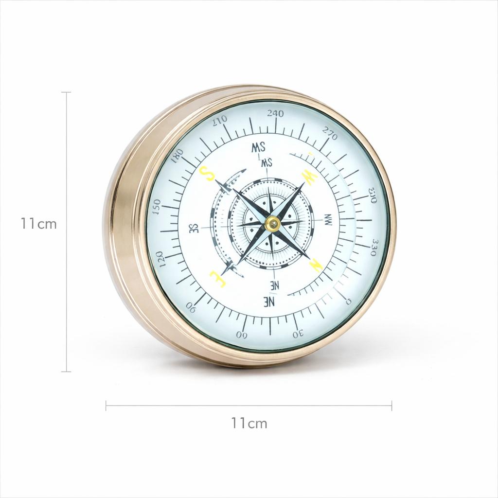 Antique-Style Desk Compass Paperweight