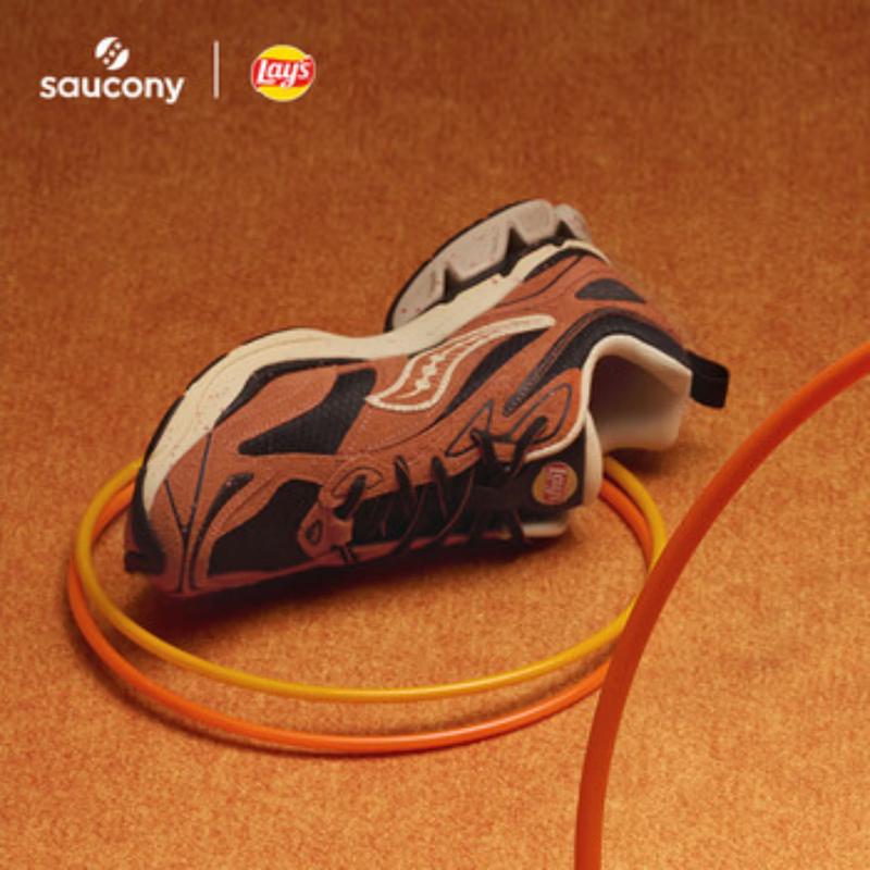 SAUCONY GRID FUSION X Lay's Collaboration Retro Casual Shoes