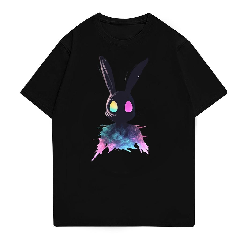 Easter - Men's Casual Baggy Bunny  Print T-shirt Round Neck Pull-over Short-sleeved Top