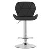 WEST stool - black eco-leather / chrome base x 2