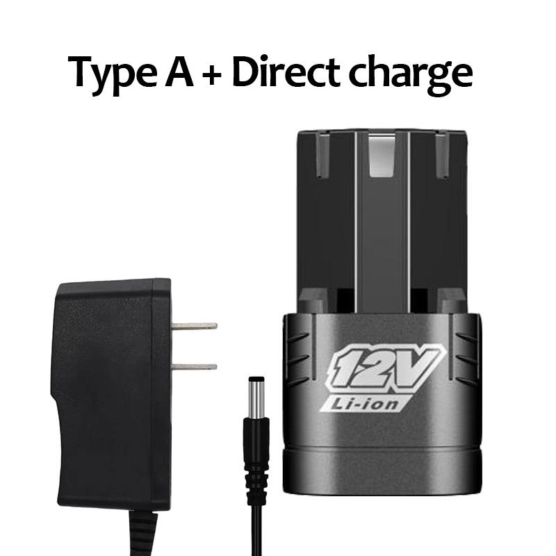 12 В, 6000 мАч/аккумулятор, аксессуар для электрического инструмента, ручная электрическая дрель, аккумуляторная батарея 12VA чёрный