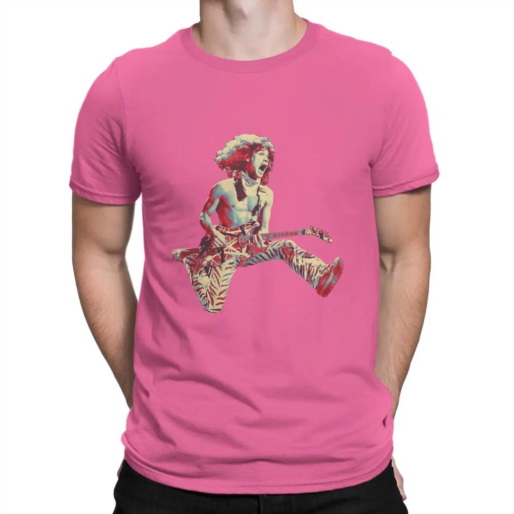 Beliebte Metal Rock Band T-Shirts für Unisex Baumwolle Mode für Unisex T-Shirts O-Ausschnitt Van Halen T-Shirt Kurzarm Kleidung Sommer