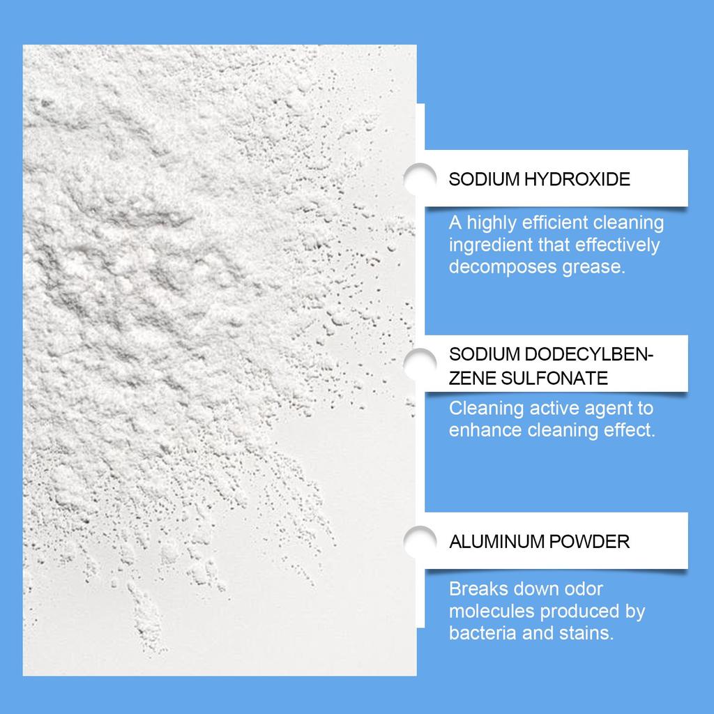 Røråpner Deodorant, Kraftig Røråpningsmiddel, Pulver for å fjerne tette rør, Vask- og røråpningspulver Røråpningsmiddel, Kjøkken Toalett