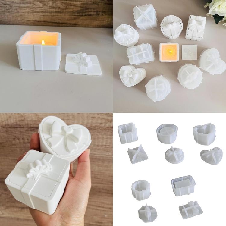 Stabile Aufbewahrungsbox für Geschenke mit Deckelform, Schmuckorganizer, Silikonform zum Basteln, Einzigartige Harz-Aufbewahrungsboxen für Geschenke