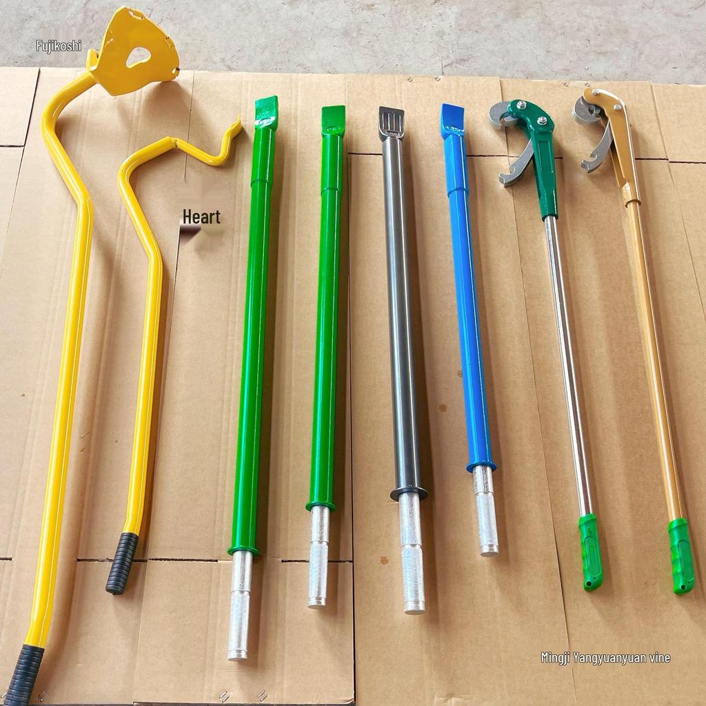 Large Rake Truck Tubeless Tire Disassembly Tool Set: Manual Lever, Three-Piece Tire Beading Removal Pry Bar.