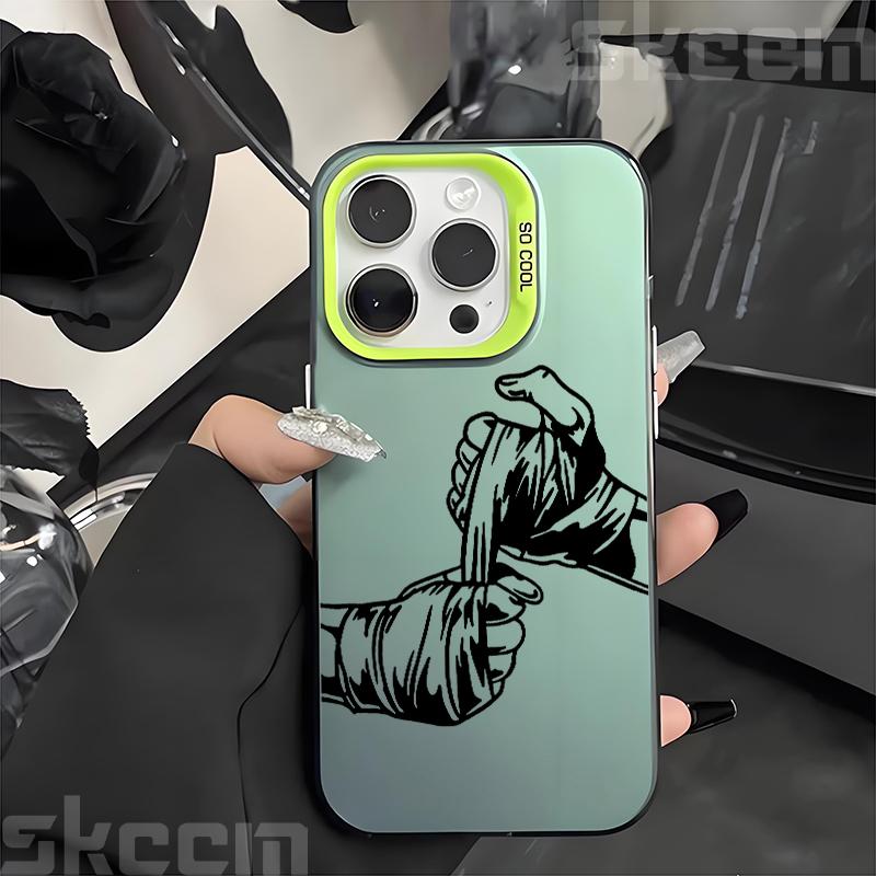 Boxweltmeister-Thema IMD Handyhülle für iPhone 16 15 14 13 12 11 Pro Max 7 8 Plus X XS XR 16E Stoßfestes Hartschalencover