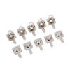 10pair/ Replacement Metal Batteries Spring Contact Plate Silver For AAA Batterie