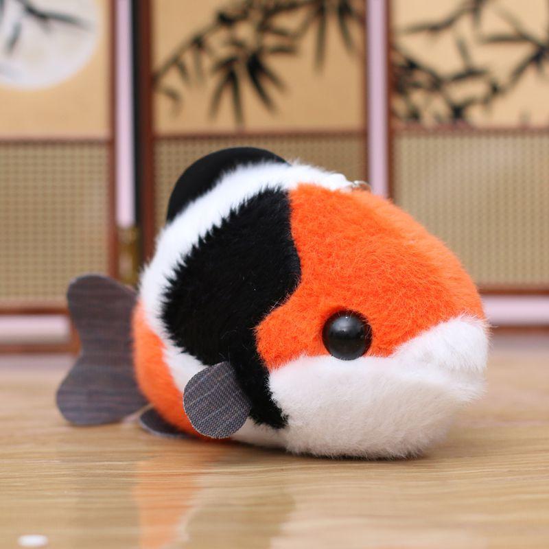 New Simulated Lucky Fish Plush Pendant Goldfish Stuffed Animal Cute Plush Koi Bag Pendant Doll Bag Charm
