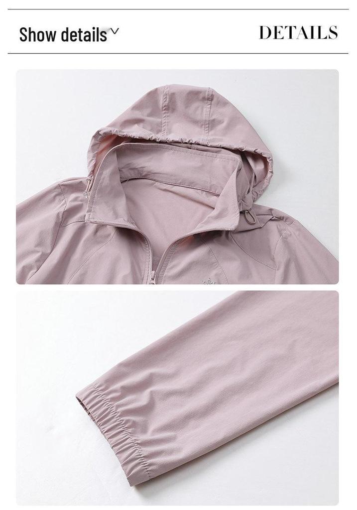 2026 Spring Fashion Sun Protection Jacket for Middle-Aged & Elderly Women - Lightweight, Stylish Summer Wear