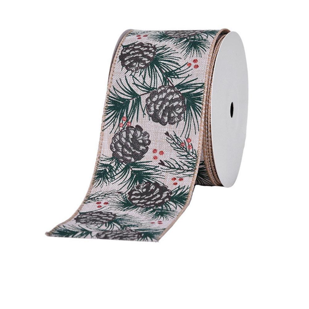 9Metres/roll Christmas Tree DIY Wreath Bows Ribbons Cartoon Gift Wrapping Ribbons  Craft Supplies