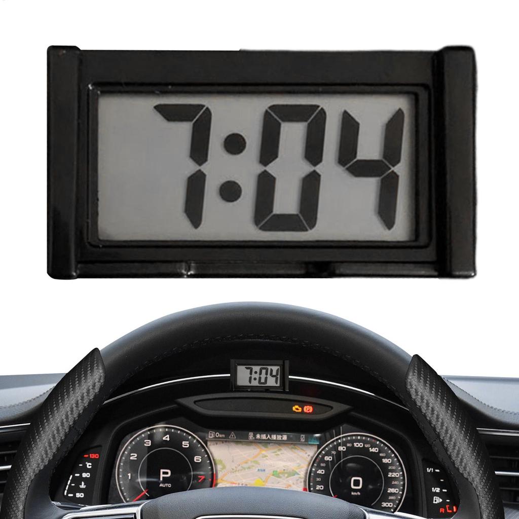 Auto-Armaturenbrett-Uhr Klebend Digitale Uhr Wecker Aufklebe-Uhr für Damen Herren Auto Motorrad LKW Boot Fahrrad Klassenzimmer Kühlschrank