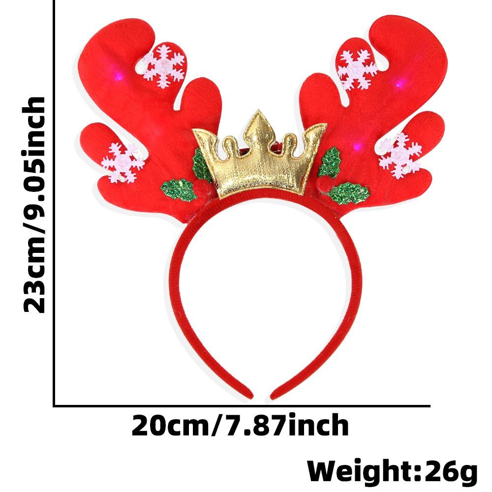 Glitter Sequin Christmas Hairband Antler Photograph Props Fun Christmas Headband  Party Supplies