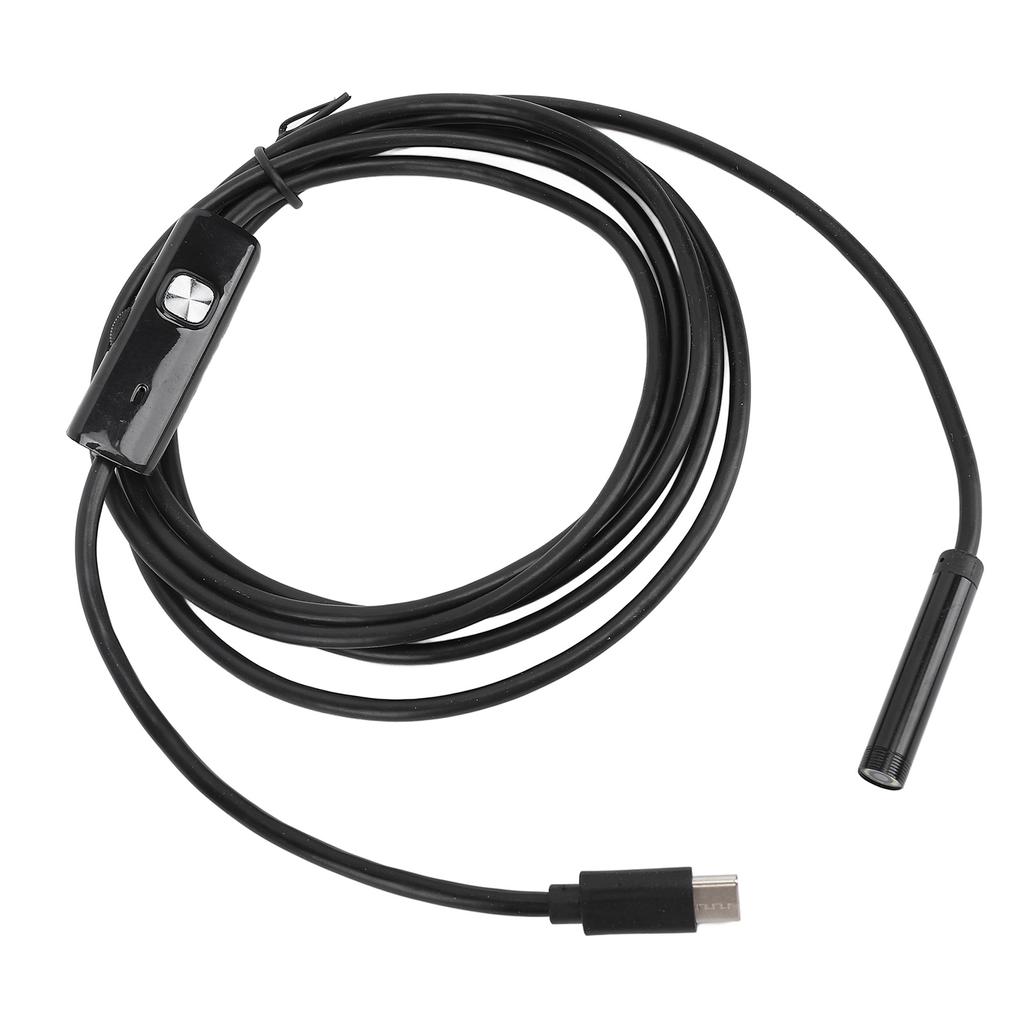 7mm Diameter 2m Cable Industrial Endoscope Type C USB MicroUSB Inspection Camera for Mechanical Internal Structure