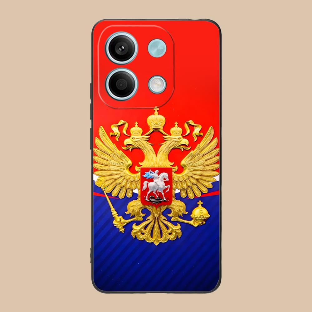 Russia Flag Mobile Cell Phone Case for Xiaomi 15 14 13 12 Mi 11 T Ultra Lite Pro S X 5G Colour Printing Cover Luxury Smartphone