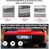 2 PCS Flag License Plate Frame, N Flag Patriotic Stainless Steel Auto Plate Cover, Vintage US Rust-Proof Vehicle License Plate Holder, Universal Car