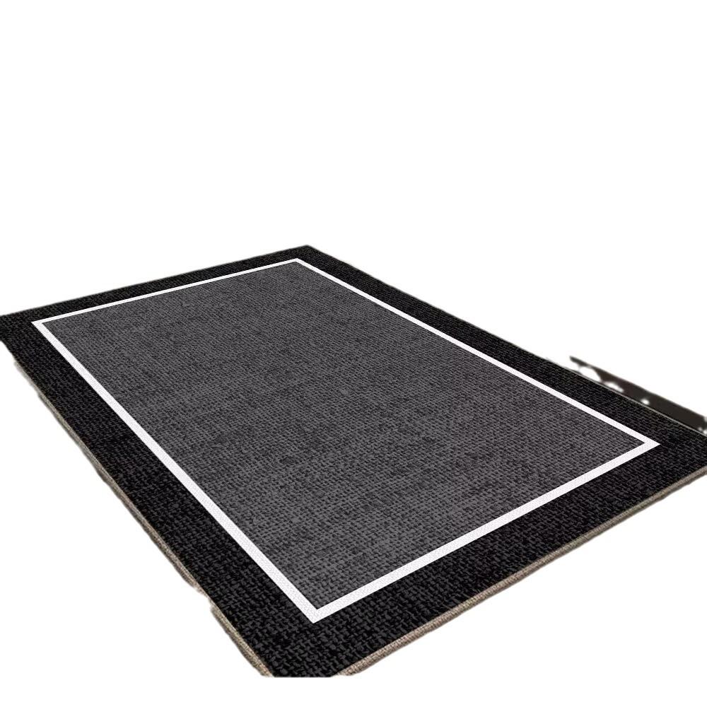 Entry Door Porch Ring Fleece Floor Mat, Advanced Sense Of Entering The Door, Dirt-Resistant And Easy To Take Care Of, Non-Slip Can Be Cut