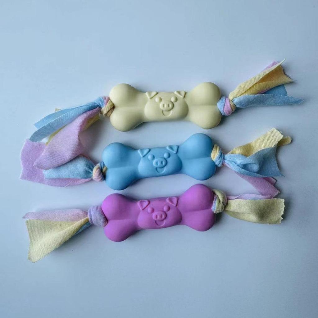 Durable TPR Teething Dog Toys for Golden Retrievers and Corgis - Bite-Resistant Cleaning Sticks and Balls