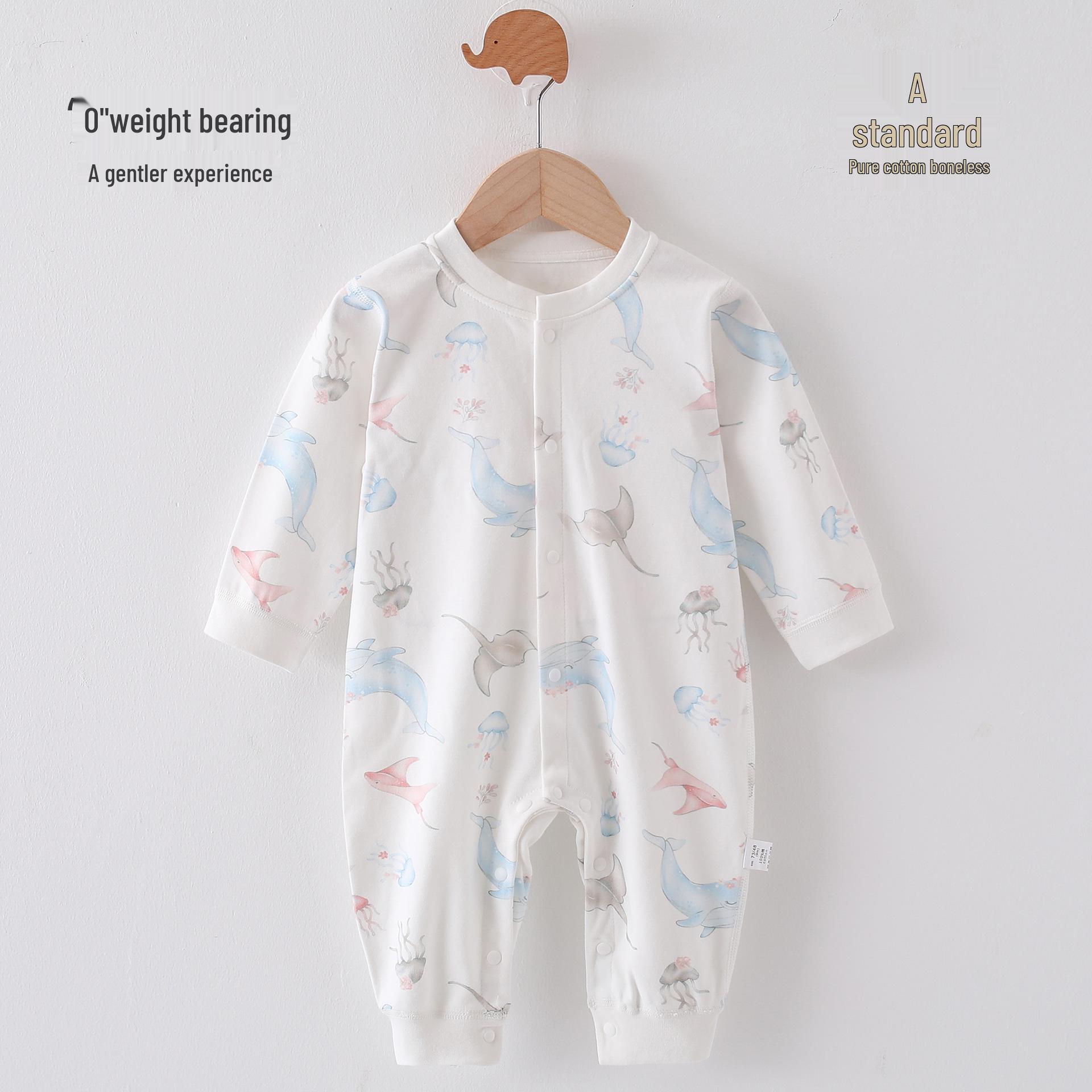 

Детский ромпер из чистого хлопка - Весенний, осенний, зимний стиль для новорожденных 90 CM