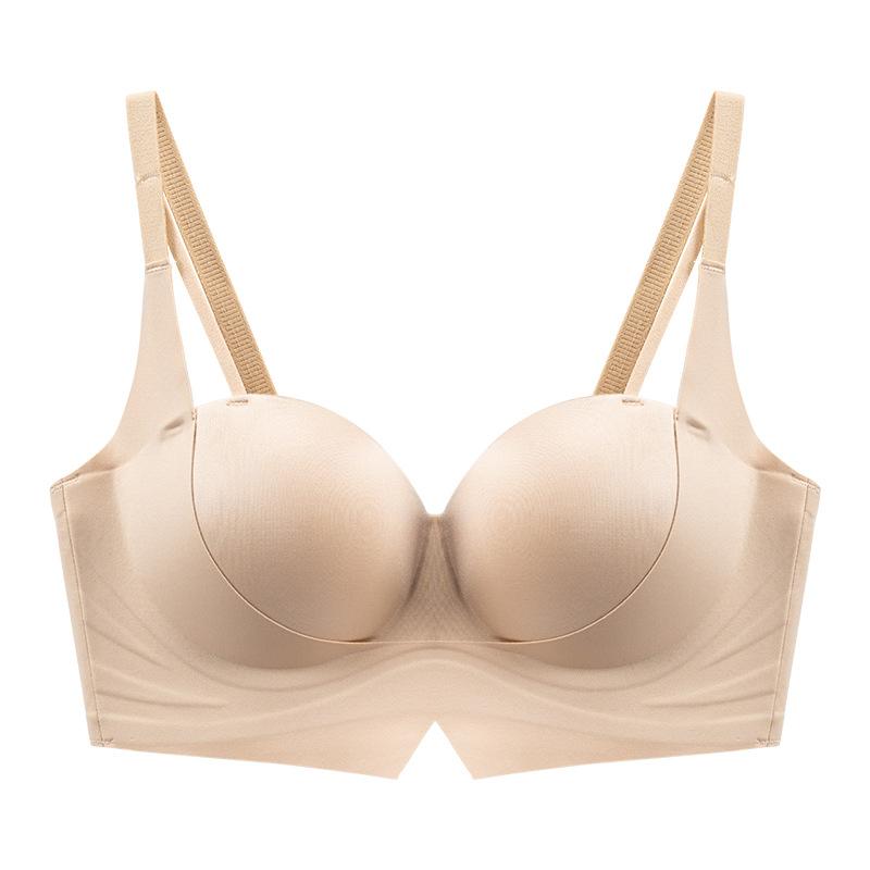 

Бесшовный бюстгальтер Женский утягивающий бюстгальтер без косточек Собирающий бюстгальтер Предотвращающий провисание Бюстгальтер с красивой спинкой XL хаки