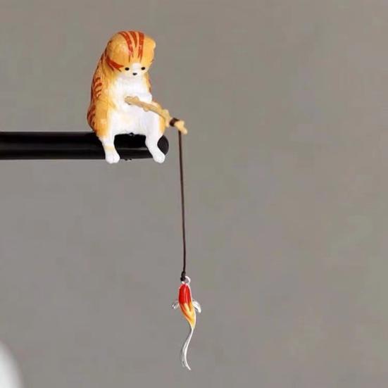 Hair Stick Cat Fishing Decor Hair Stick Chinese Style Easy Clip Design Women Girl Hair Pin Hair Accessories