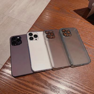 Suitable for IPhone16promax Phone Case, Frosted Apple 14, Stepless Tempered Glass 13, with Lens Film 15