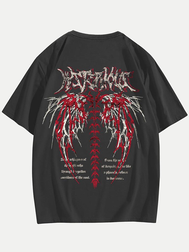 Gothic Cool Print 100cotton Trendy Men Woment Tshirt Summer Autumn Daily Outdoor Sports Party Casual Loose Street Short Sleeve