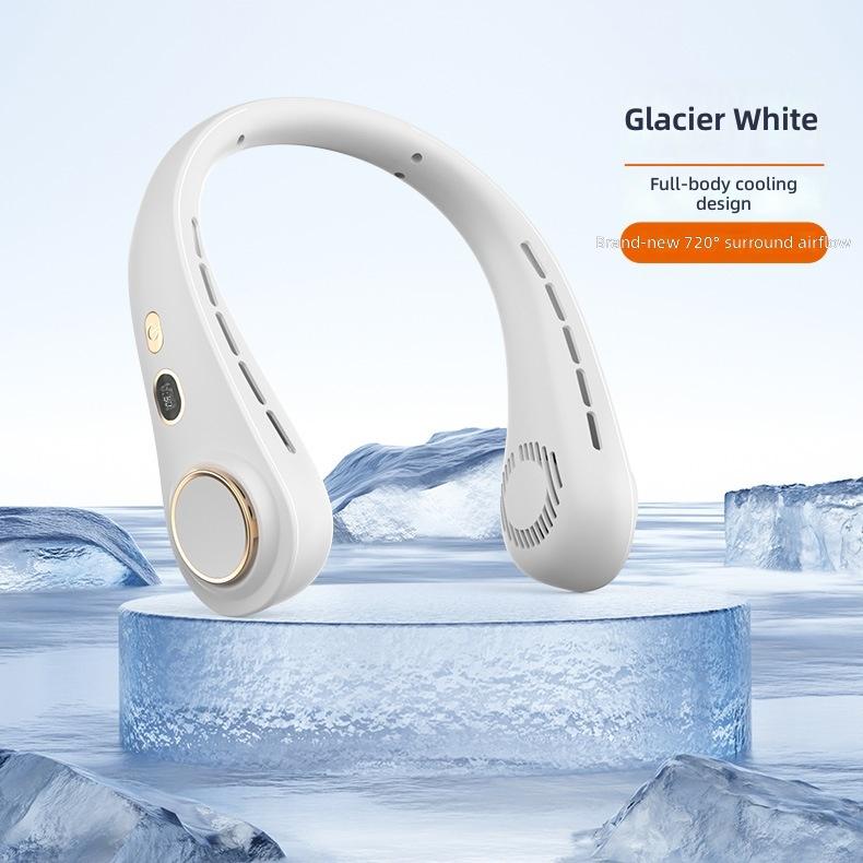 In Stock Neck Fan Blade Free Portable Outdoor Hands-free Rechargeable 2000mAh Both Male and Female Use Home Appliance