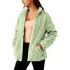 Winter Fleece Jacket for Women Stand Collar Zip Up Sherpa Coat Fuzzy Long Sleeve Fall Casual Outerwear with Pockets