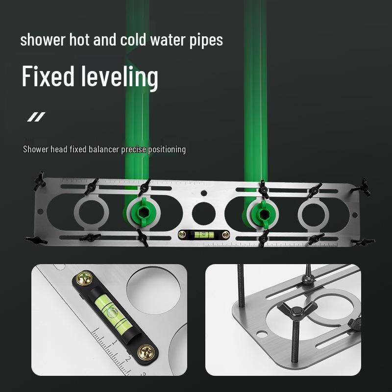 Wall-mounted Boiler Leveler: Adjustable Heating Boiler Head for Hot/Cold Water Pipe Positioning and Fixing