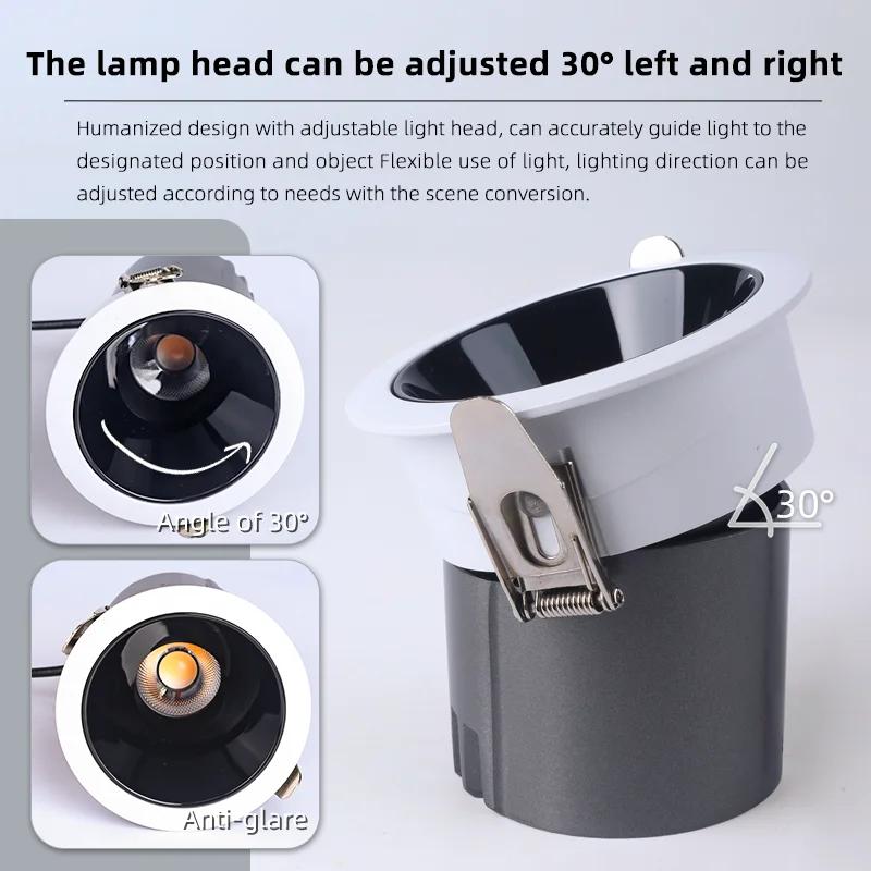 LED Downlight Ceiling AC110-240V 5W 7W 10W 12W 15W Spotlight Cold Warm White Round Recessed Lamp LED Spot Light Lighting