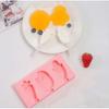 Ice Pop Mold Set 2 Pack Silicone 50 Ice Cream Sticks Pink Popsicle Maker DIY Frozen Treat Kit