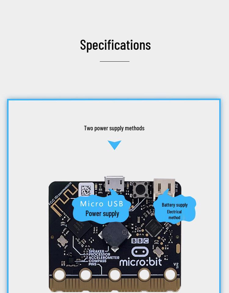 Official BBC Micro:bit V2 Motherboard with Speaker & Microphone