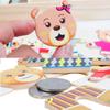Non-Toxic Wooden Toy Montessori Cartoon Animal Changing Clothes Jigsaw Dress Changing Shape Matching Puzzle Educational Toys For Children