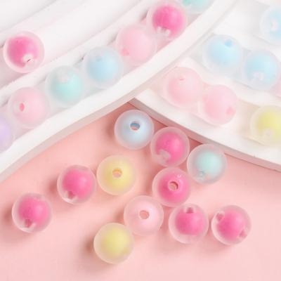 Namų vakarėlio reikmenys Mada Core Spun apyrankėms auskarams gaminti Matiniai 100 vnt. apvalūs laisvi karoliukai 10 mm Sumuštinis Pasidaryk pats papuošalų aksesuarai