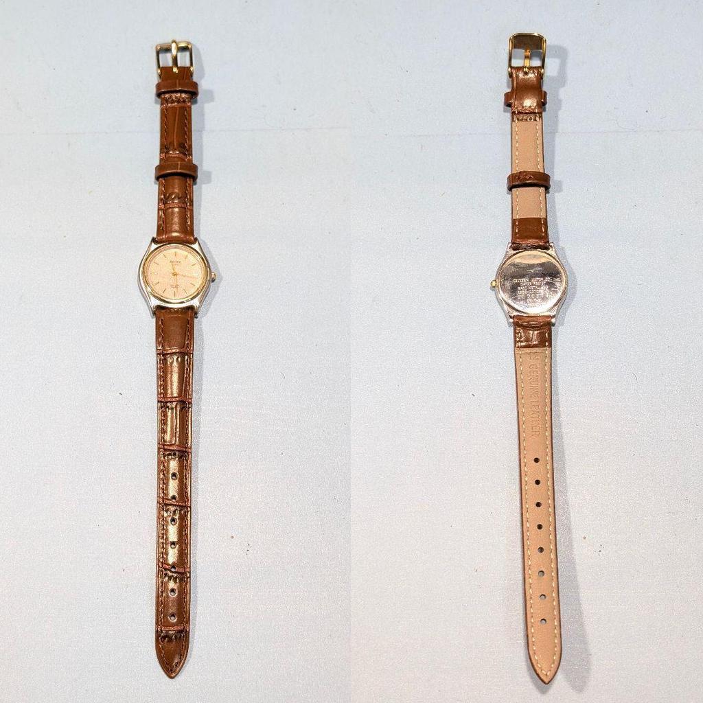 Used CITIZEN EXCEED Ladies Battery and belt replaced, working item B-30