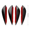 4pcs Front Bumper   Knife Spoiler Modification   Diffuser PVC Paste Type