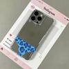Blue Leopard Bikini Transparent Phone Case For Iphone 17E 16 16E 15 14 13 12 11 Pro Max 14 Plus 17 Air Cute Soft Case Cover