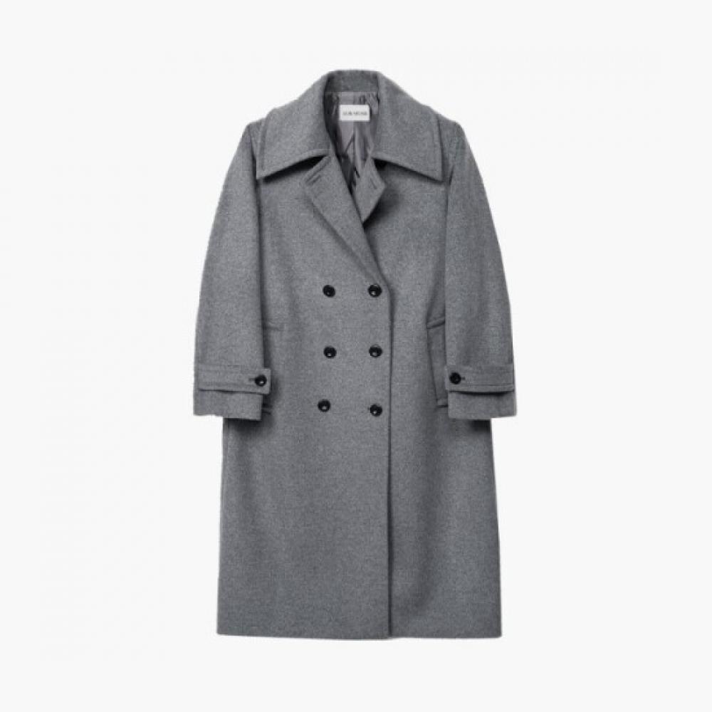 Lor Seoul ClaSSic Women S Double Button Wool 100 Long Coat Pvct260403